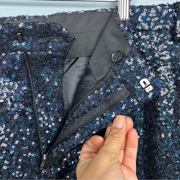 ASOS W40”plus short L30”holidays sequins straight leg pants full lining NWT - Picture 8 of 16